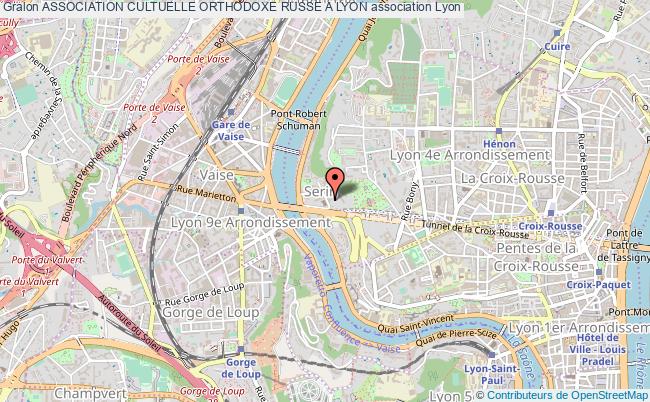 plan association Association Cultuelle Orthodoxe Russe A Lyon Lyon 4e Arrondissement