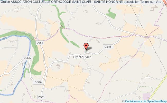 plan association Association Cultuelle Orthodoxe Saint Clair - Sainte Honorine Brectouville