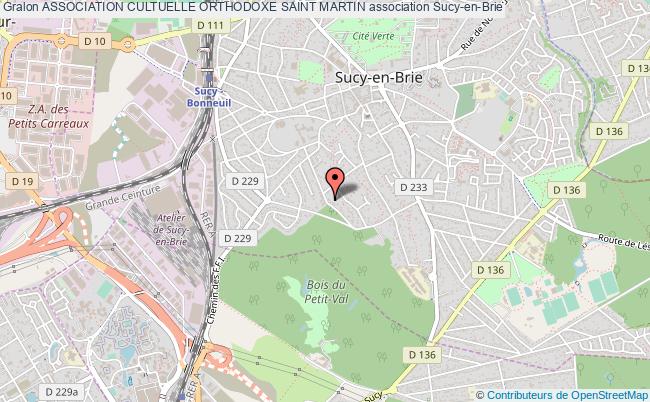 plan association Association Cultuelle Orthodoxe Saint Martin Sucy-en-Brie