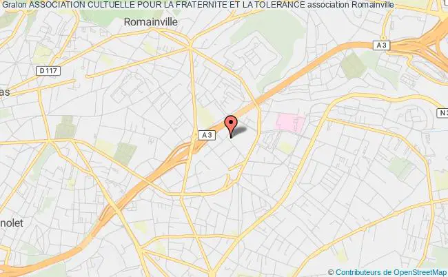 plan association Association Cultuelle Pour La Fraternite Et La Tolerance Romainville
