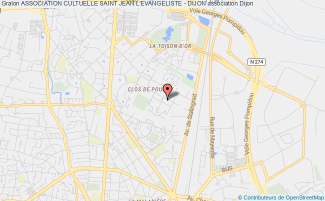 plan association Association Cultuelle Saint Jean L'evangeliste - Dijon Dijon
