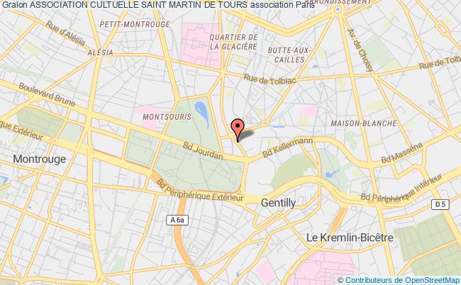plan association Association Cultuelle Saint Martin De Tours Paris