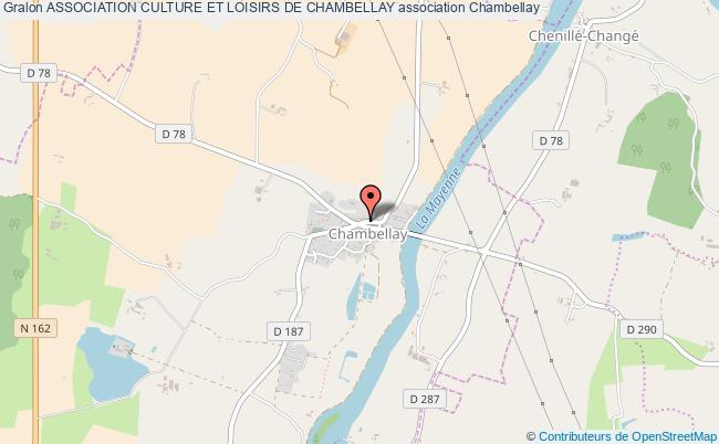 plan association Association Culture Et Loisirs De Chambellay Chambellay