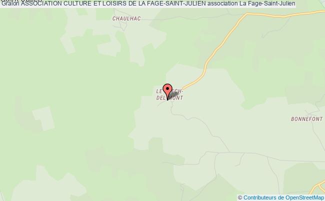 plan association Association Culture Et Loisirs De La Fage-saint-julien La    Fage-Saint-Julien