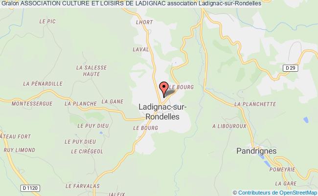 plan association Association Culture Et Loisirs De Ladignac Ladignac-sur-Rondelles