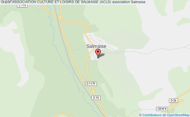 plan association Association Culture Et Loisirs De Salmaise (acls) Salmaise