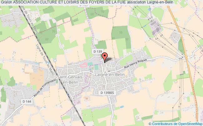 plan association Association Culture Et Loisirs Des Foyers De La Fuie Laigné-en-Belin