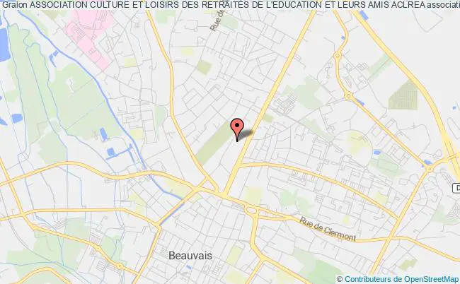 plan association Association Culture Et Loisirs Des RetraitÉs De L'education Et Leurs Amis Aclrea Beauvais