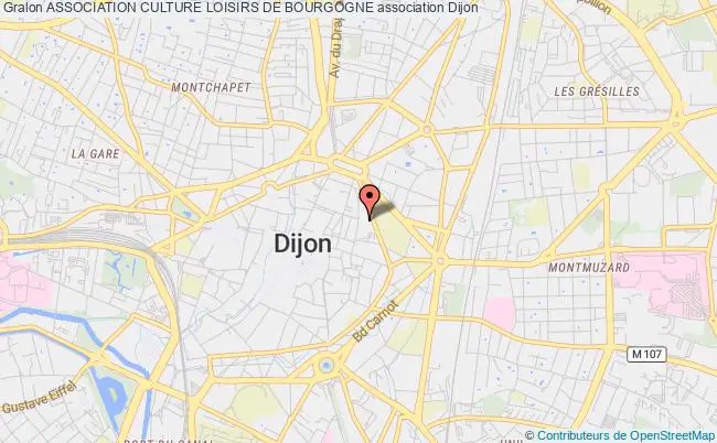 plan association Association Culture Loisirs De Bourgogne Dijon