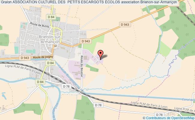 plan association Association Culturel Des  Petits Escargots Écolos Brienon-sur-Armançon