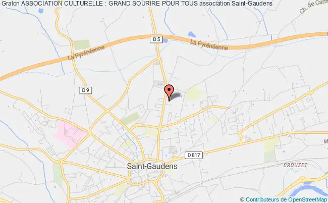 plan association Association Culturelle : Grand Sourire Pour Tous Saint-Gaudens