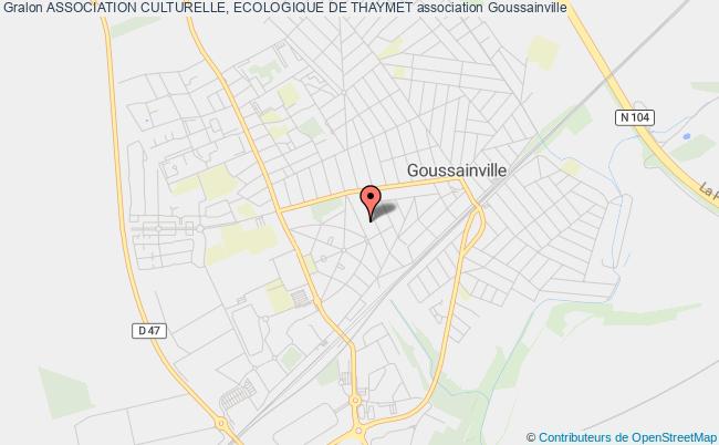 plan association Association Culturelle, Ecologique De Thaymet Goussainville