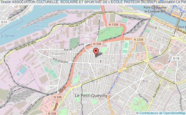 plan association Association Culturelle, Scolaire Et Sportive De L'ecole Pasteur (acssep) Le Petit-Quevilly
