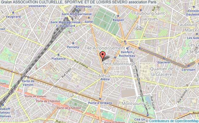 plan association Association Culturelle, Sportive Et De Loisirs SÉvero Paris