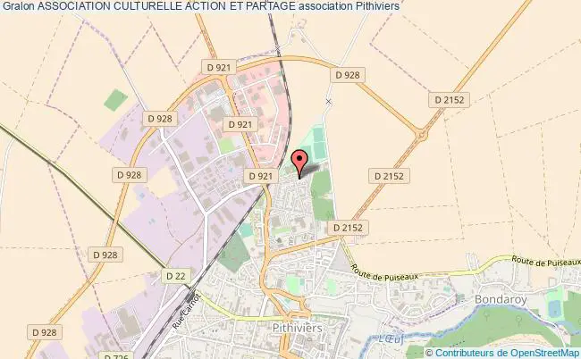 plan association Association Culturelle Action Et Partage Pithiviers