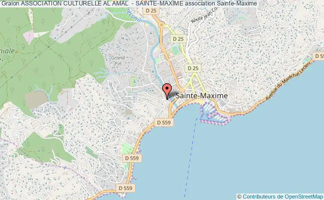 plan association Association Culturelle Al Amal  - Sainte-maxime Sainte-Maxime