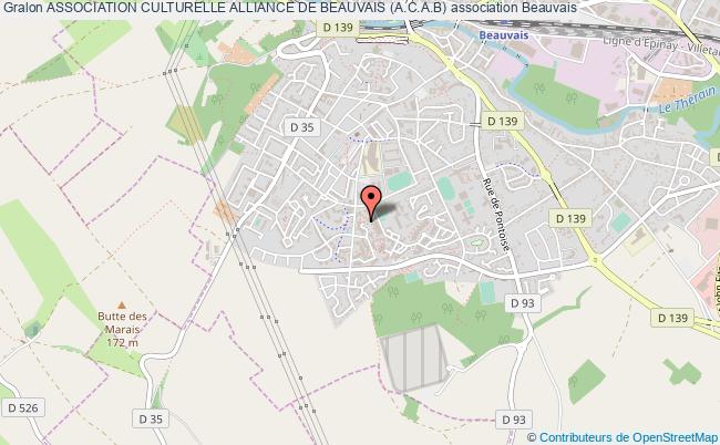 plan association Association Culturelle Alliance De Beauvais (a.c.a.b) Beauvais