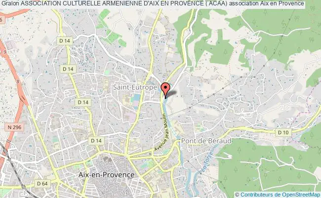 plan association Association Culturelle Armenienne D'aix En Provence ( Acaa) Aix-en-Provence