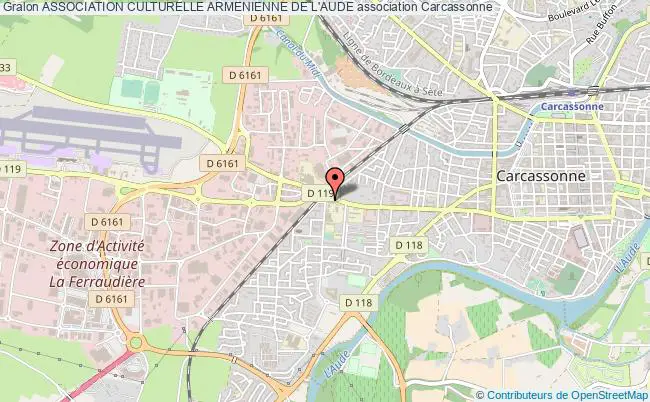plan association Association Culturelle Armenienne De L'aude Carcassonne