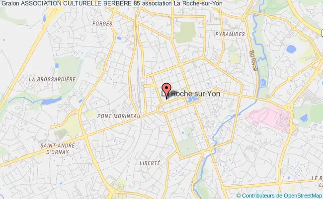 plan association Association Culturelle Berbere 85 La    Roche-sur-Yon