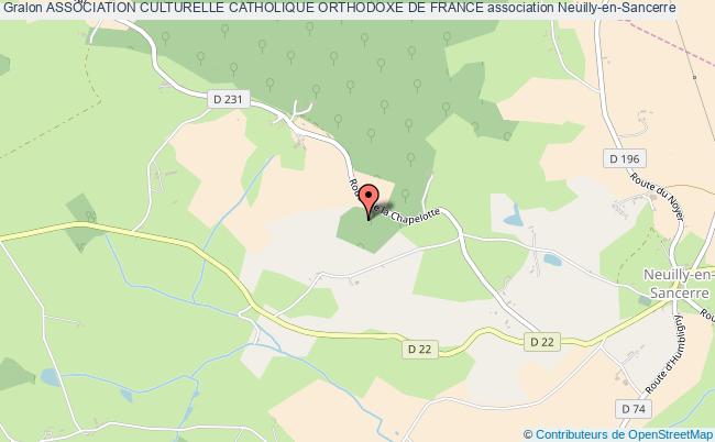 plan association Association Culturelle Catholique Orthodoxe De France Neuilly-en-Sancerre