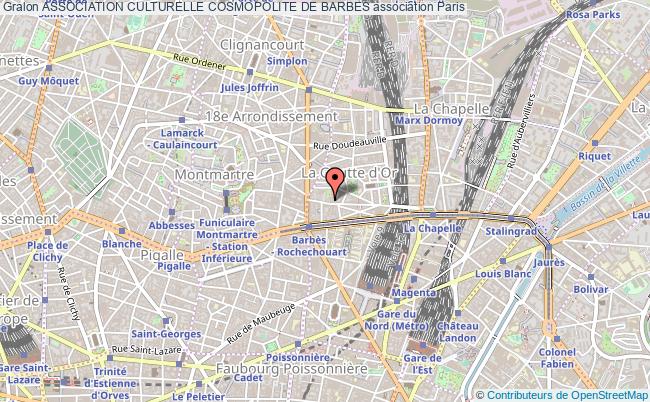 plan association Association Culturelle Cosmopolite De Barbes Paris