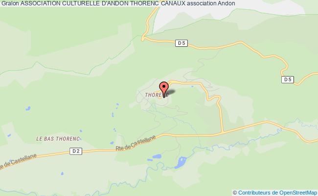 ASSOCIATION CULTURELLE D'ANDON THORENC CANAUX