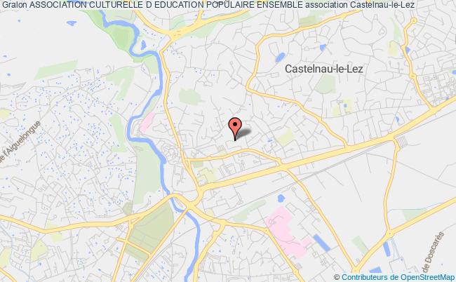 plan association Association Culturelle D Education Populaire Ensemble Castelnau-le-Lez