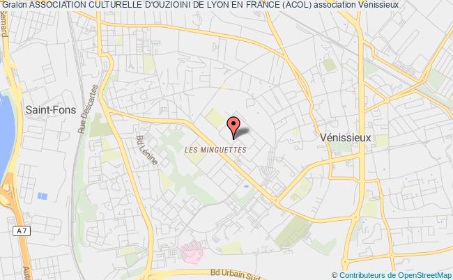 plan association Association Culturelle D'ouzioini De Lyon En France (acol) Vénissieux