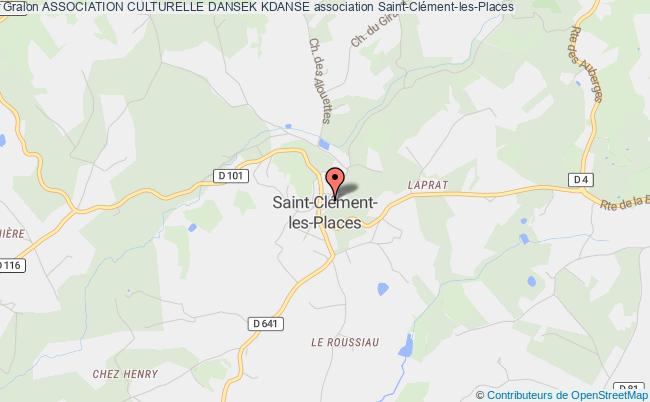plan association Association Culturelle Dansek Kdanse Saint-Clément-les-Places