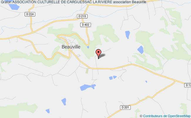 plan association Association Culturelle De Carguessac La Riviere Beauville