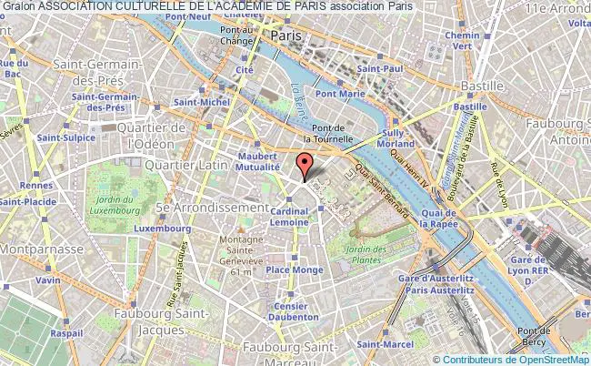 plan association Association Culturelle De L'academie De Paris Paris
