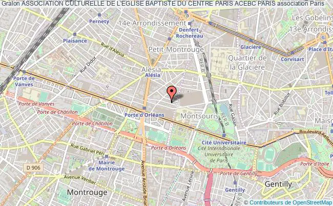 plan association Association Culturelle De L'eglise Baptiste Du Centre Paris Acebc Paris Paris