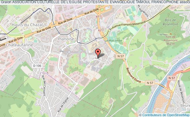 plan association Association Culturelle De L'eglise Protestante Evangelique Tamoul Francophone Besançon