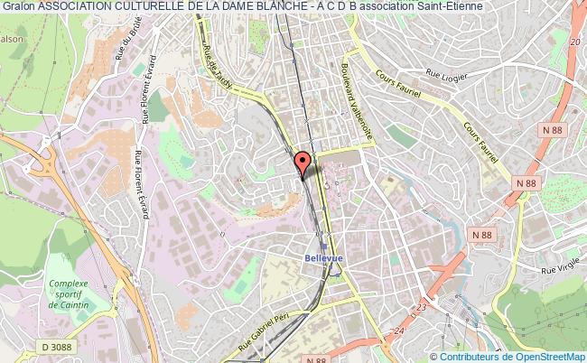 plan association Association Culturelle De La Dame Blanche - A C D B Saint-Étienne