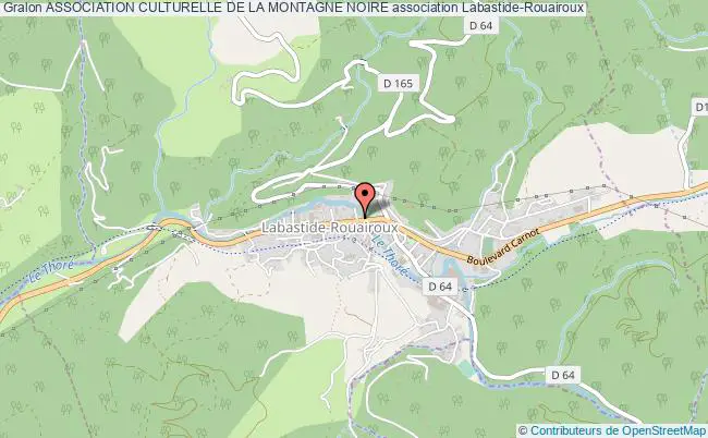 plan association Association Culturelle De La Montagne Noire Labastide-Rouairoux