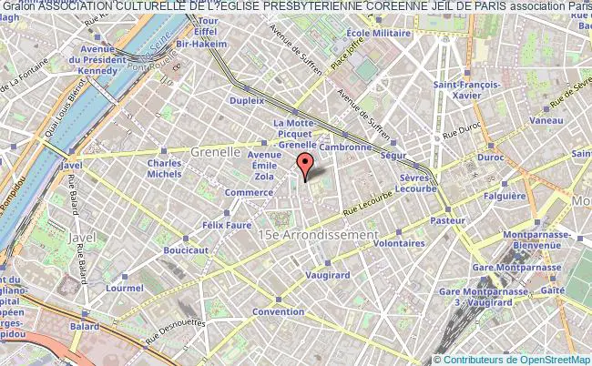 plan association Association Culturelle De L?eglise Presbyterienne Coreenne Jeil De Paris Paris
