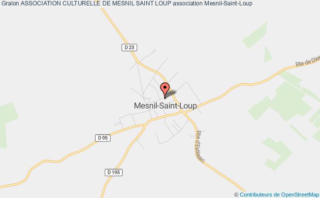 plan association Association Culturelle De Mesnil Saint Loup Mesnil-Saint-Loup