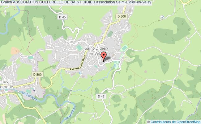 plan association Association Culturelle De Saint Didier Saint-Didier-en-Velay