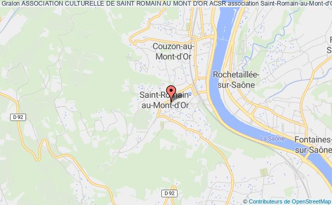 plan association Association Culturelle De Saint Romain Au Mont D'or Acsr Saint-Romain-au-Mont-d'Or
