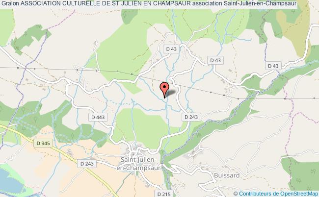 plan association Association Culturelle De St Julien En Champsaur Saint-Julien-en-Champsaur