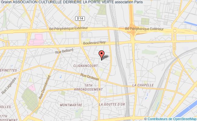 plan association Association Culturelle Derriere La Porte Verte Paris