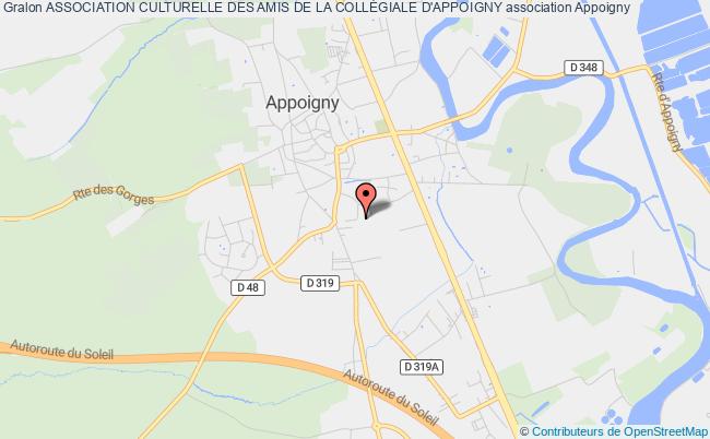 plan association Association Culturelle Des Amis De La CollÉgiale D'appoigny Appoigny
