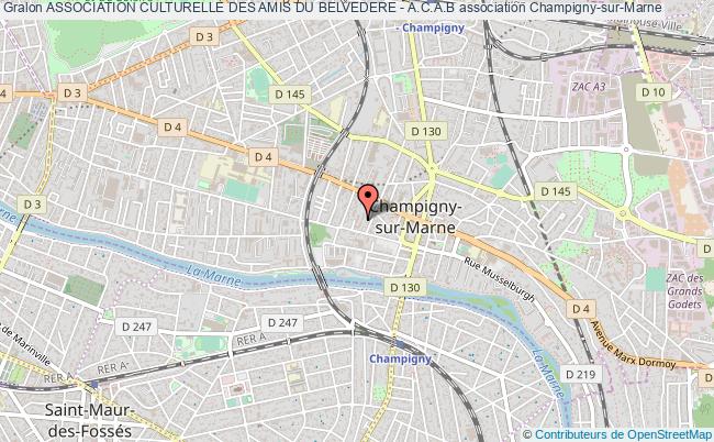 plan association Association Culturelle Des Amis Du Belvedere - A.c.a.b Champigny-sur-Marne