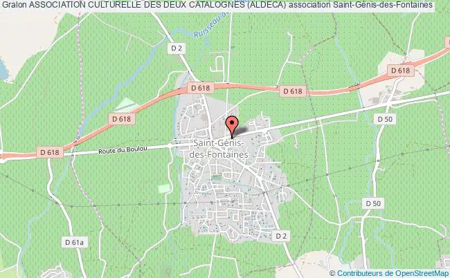 plan association Association Culturelle Des Deux Catalognes (aldeca) Saint-Génis-des-Fontaines