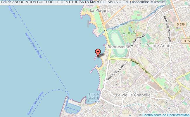 plan association Association Culturelle Des Etudiants Marseillais (a.c.e.m.) Marseille 3e