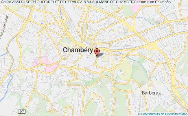 plan association Association Culturelle Des Francais Musulmans De Chambery Chambéry