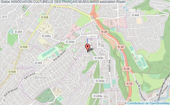 plan association Association Culturelle Des FranÇais Musulmans Rouen