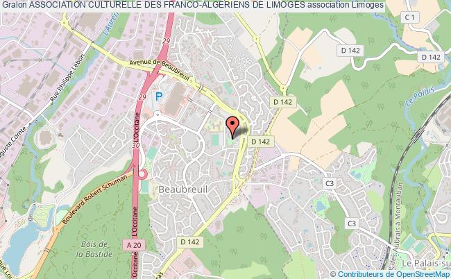 plan association Association Culturelle Des Franco-algeriens De Limoges Limoges