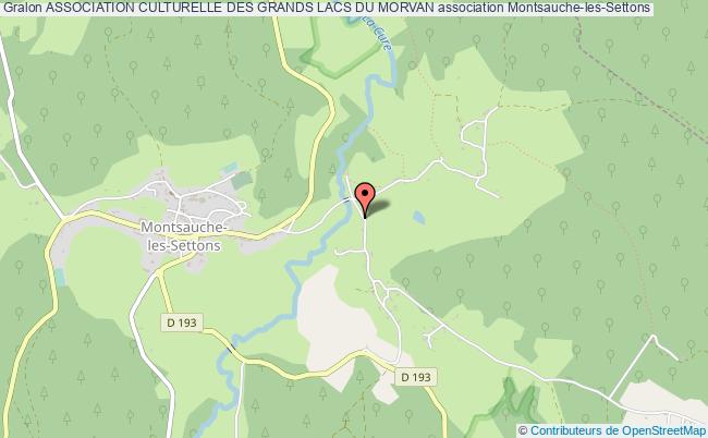 plan association Association Culturelle Des Grands Lacs Du Morvan Montsauche-les-Settons